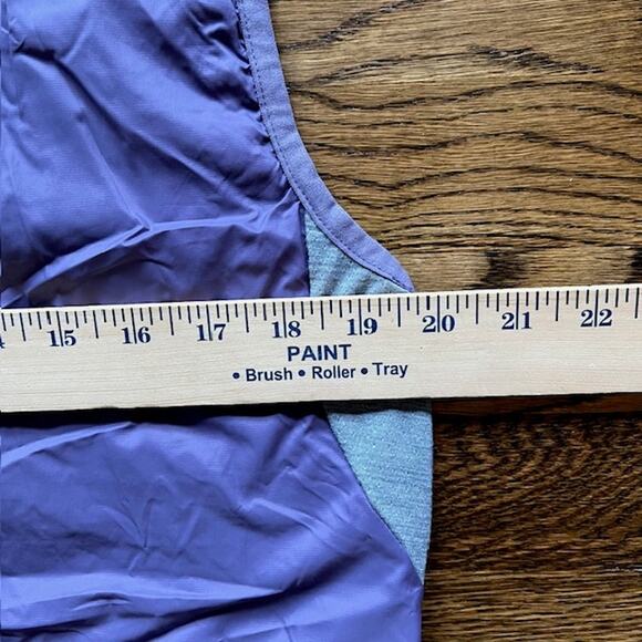 Smartwool Merino Sport Ultra Light Vest Womens L Purple Full Zip Hooded Vented - Picture 7 of 9